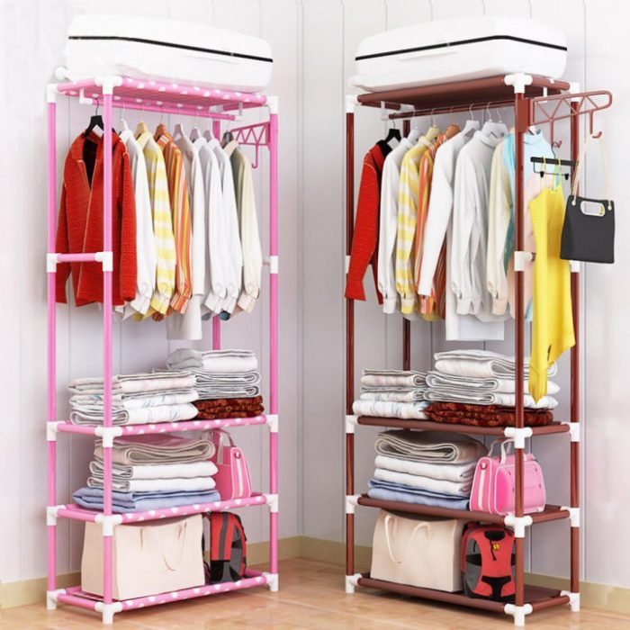 3 Layer Cloth Organizer Rack Wardrobe